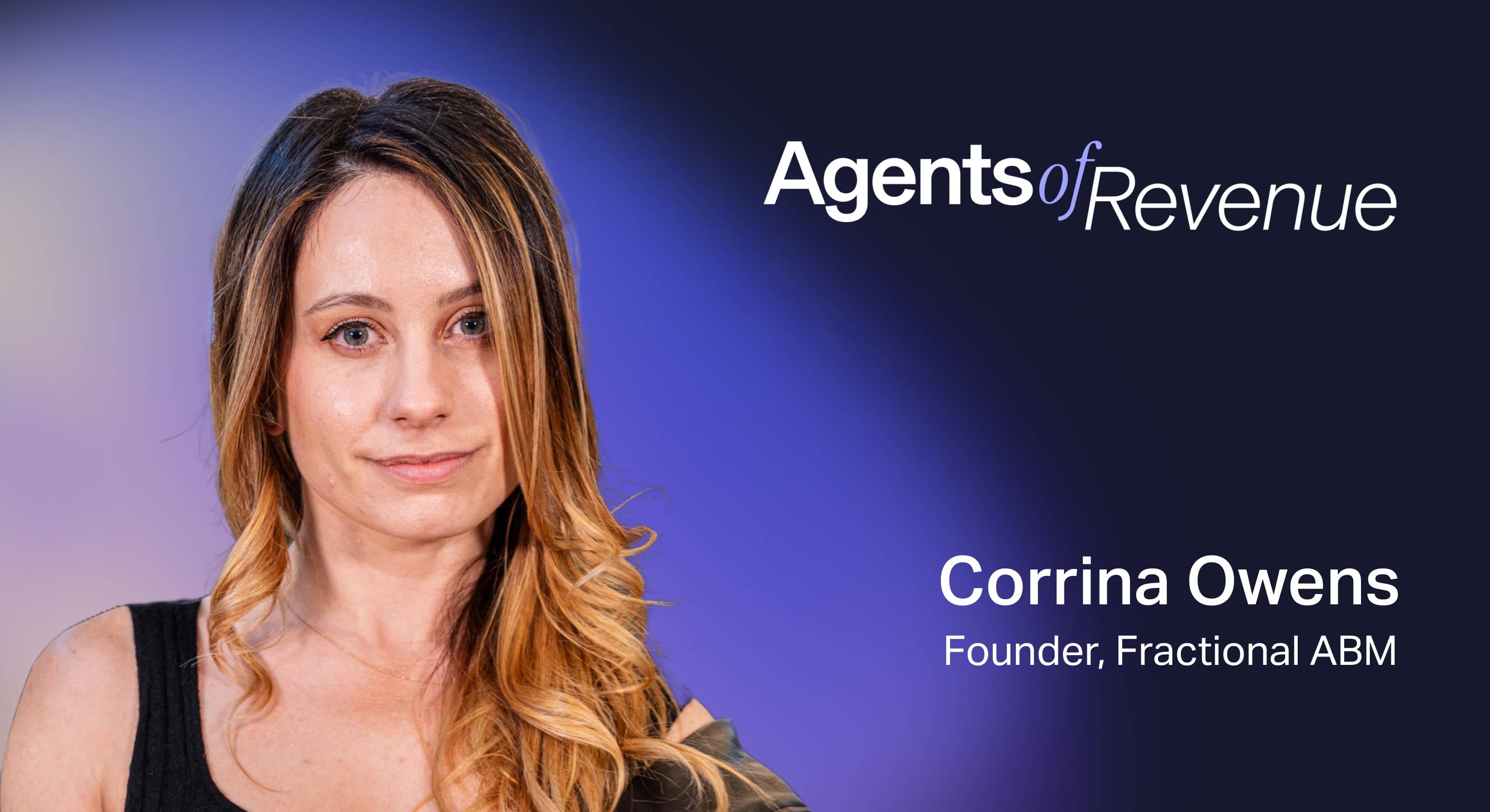 Corrina Owens image and copy for Agents of Revenue series