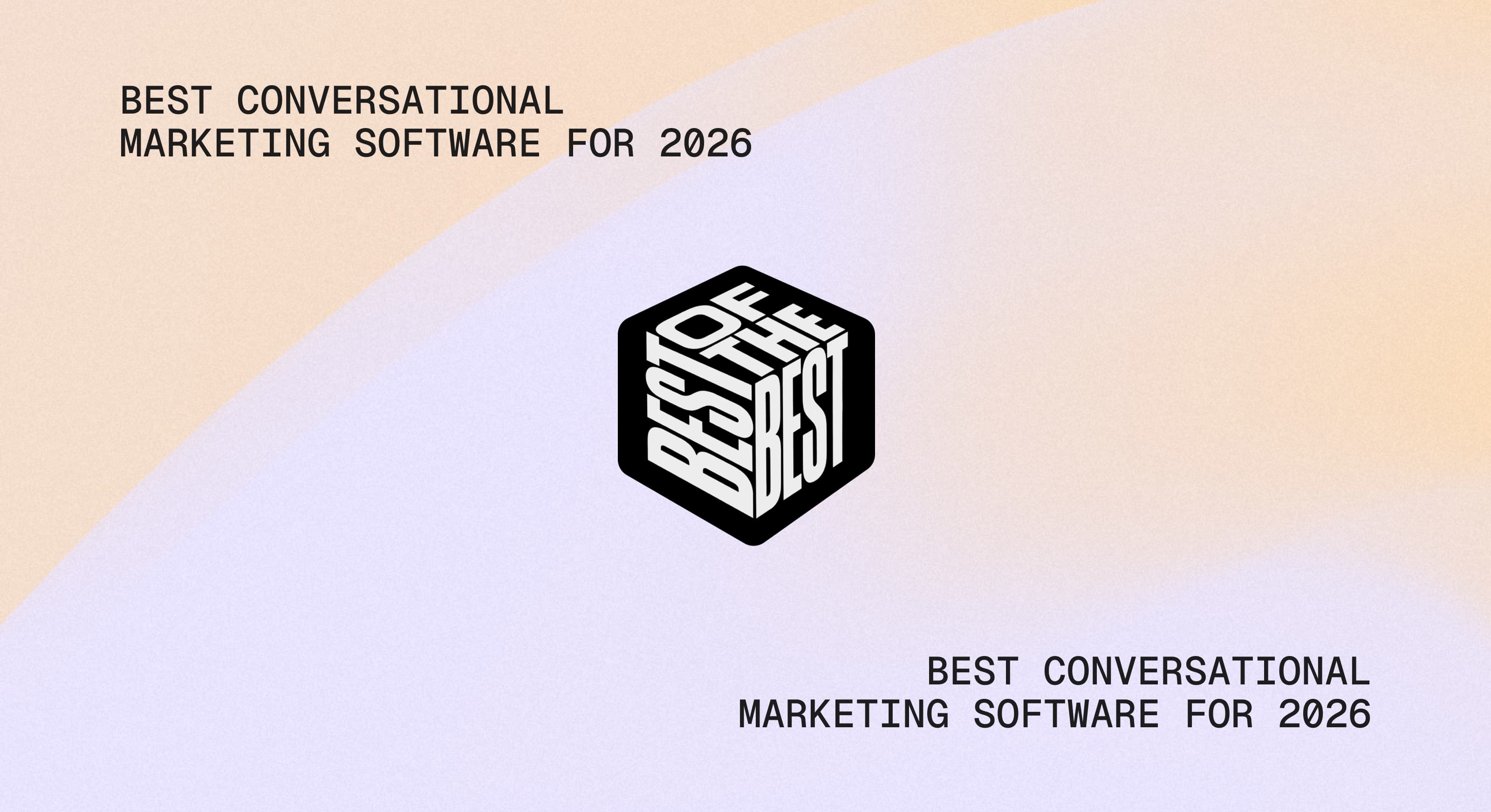 graphic that says best conversational marketing software for 2026